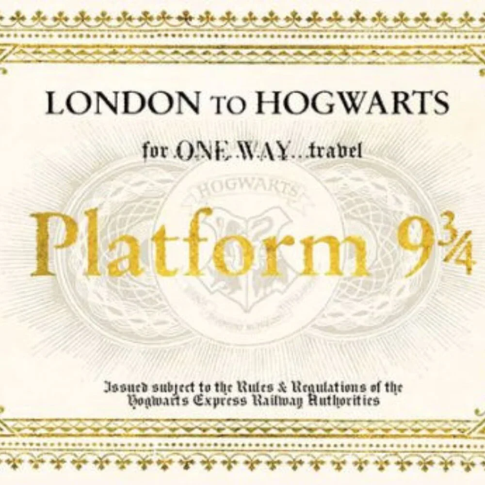 Harry Potter Platform 9 3/4 Travel Journal and Stationary Set